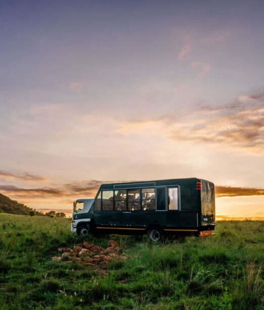 Overland safari bus